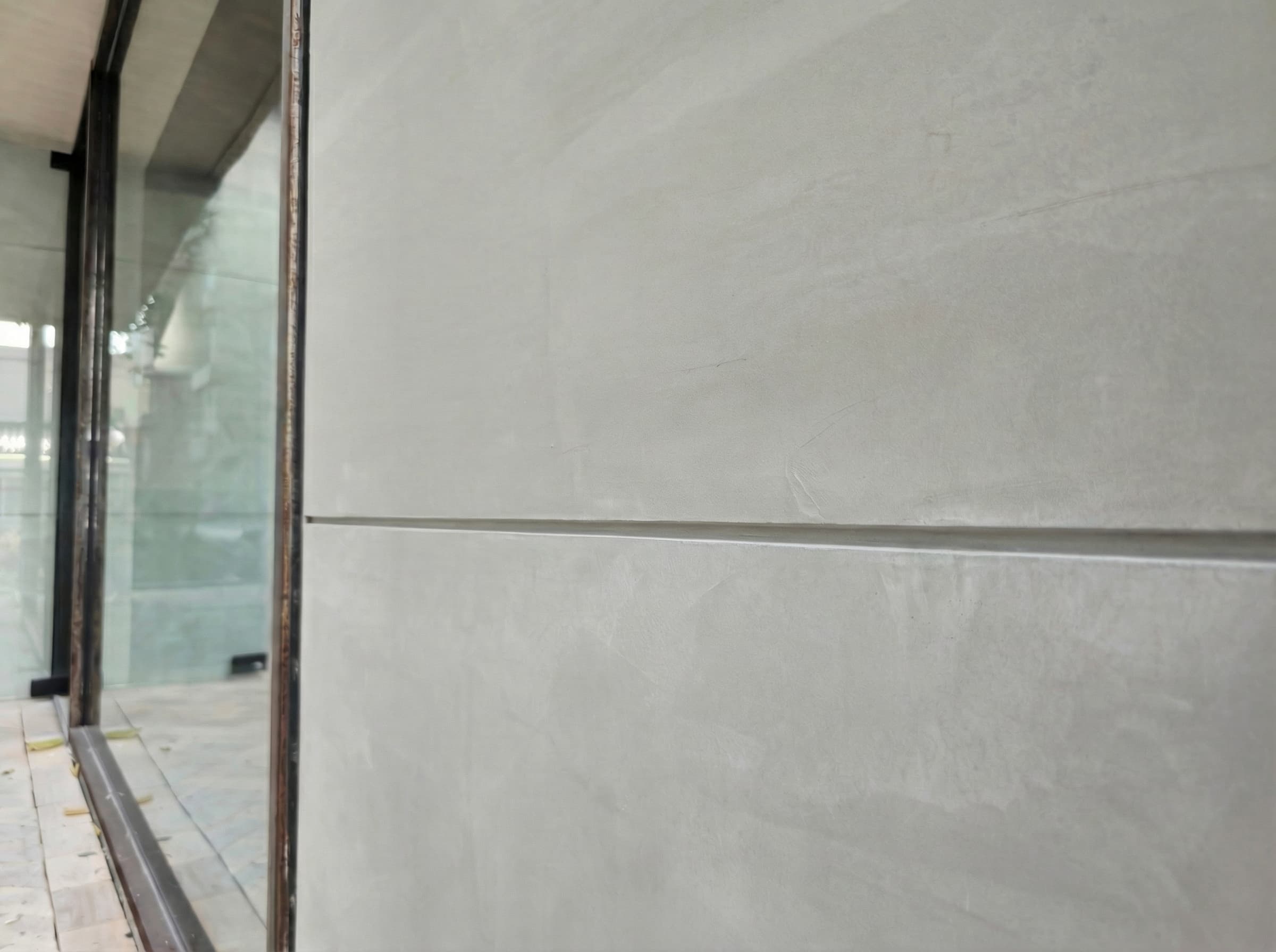 仿清水模外牆完工效果