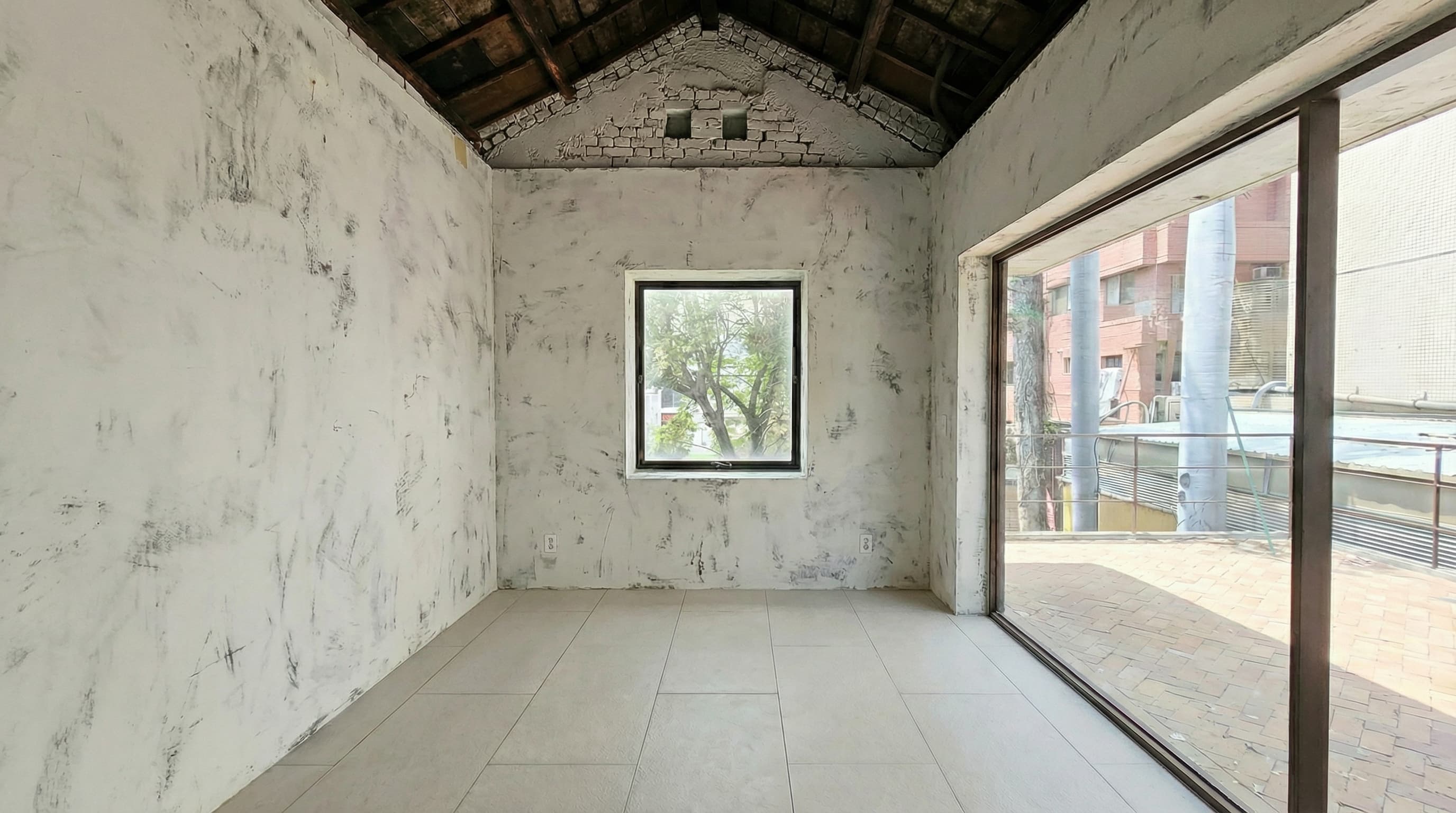 印第安漆施工前的牆面原始狀態