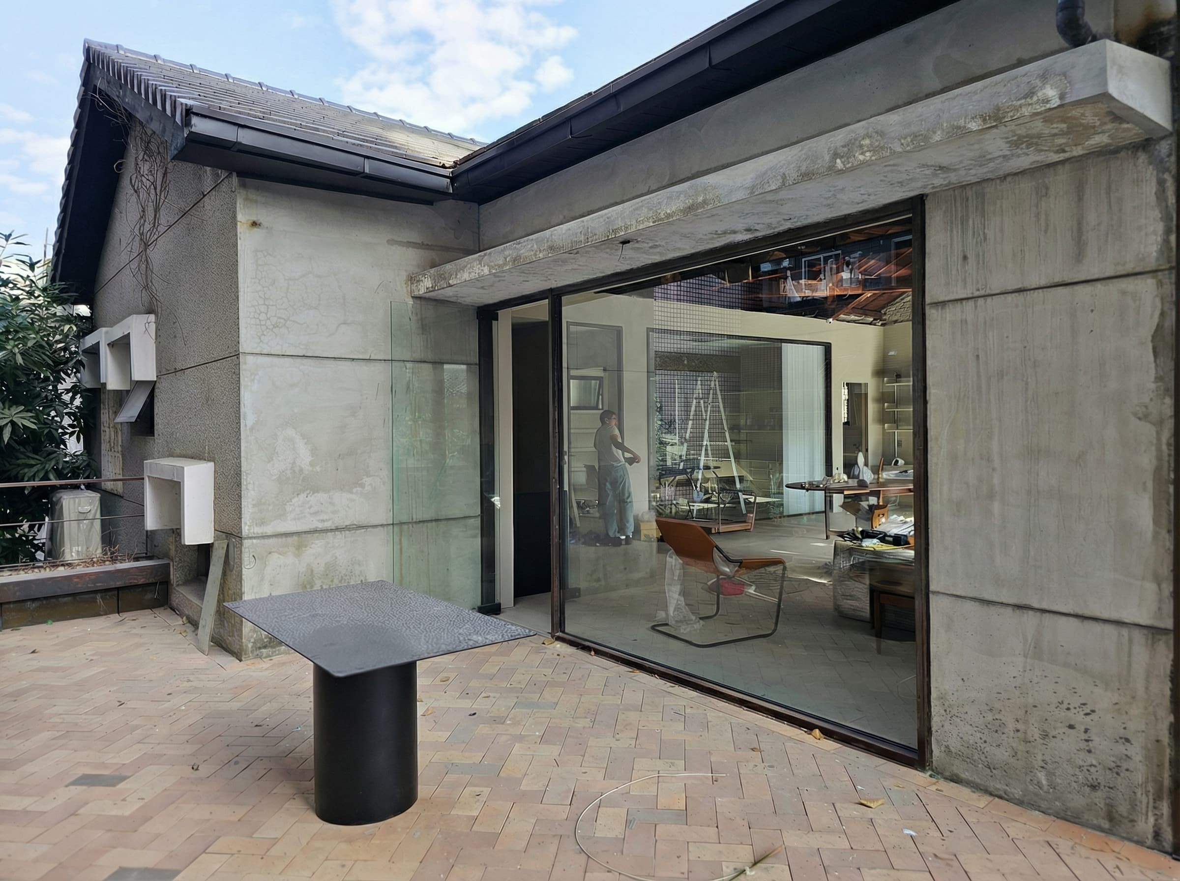 仿清水模外牆 2 施工前