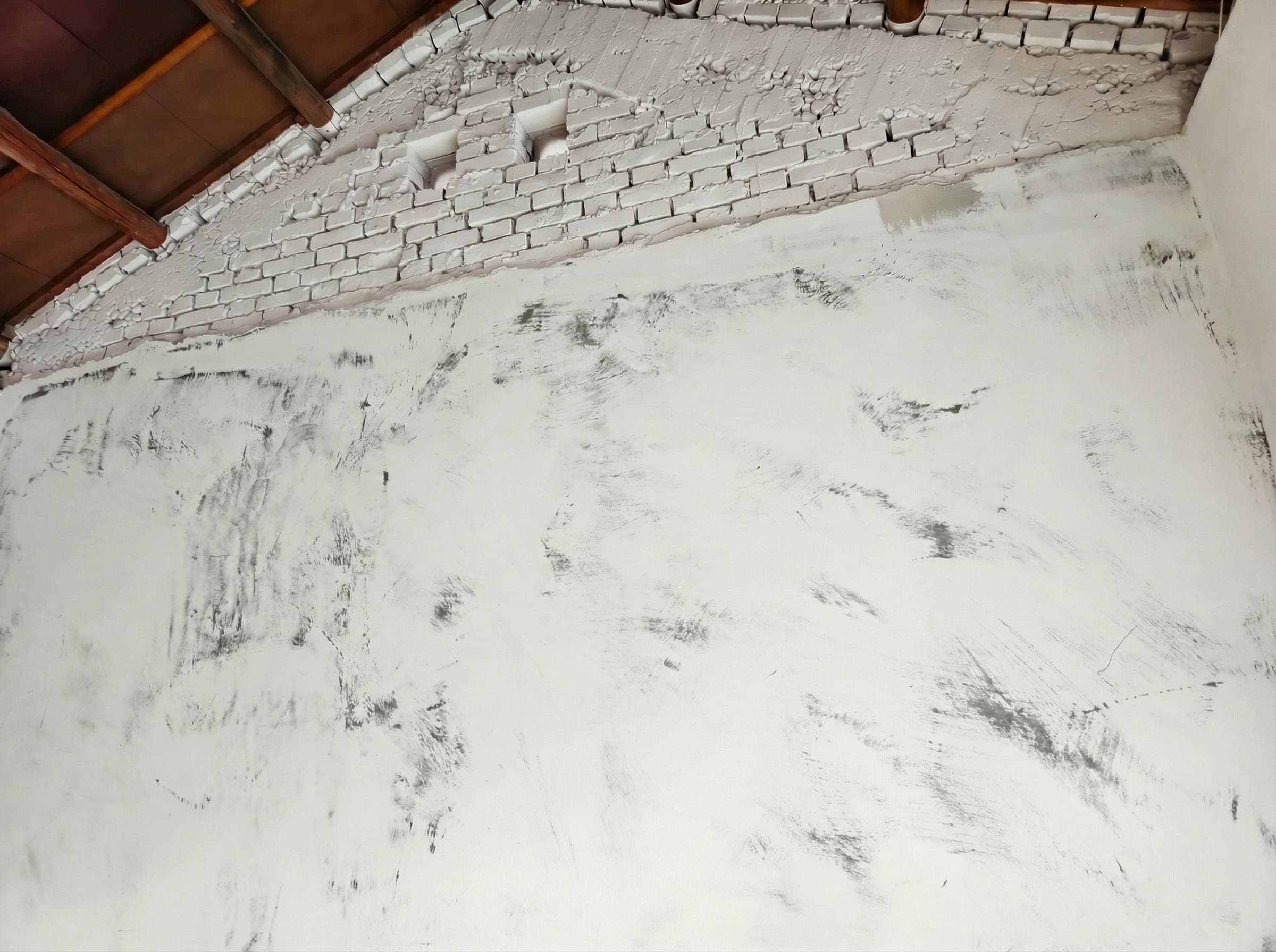 印第安漆內牆 11 施工前